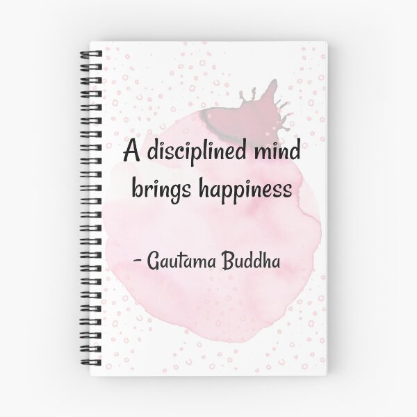 Item preview, Gautama Buddha quotes | leadership quote | A disciplined mind brings happiness . designed and sold by Quoteology101.