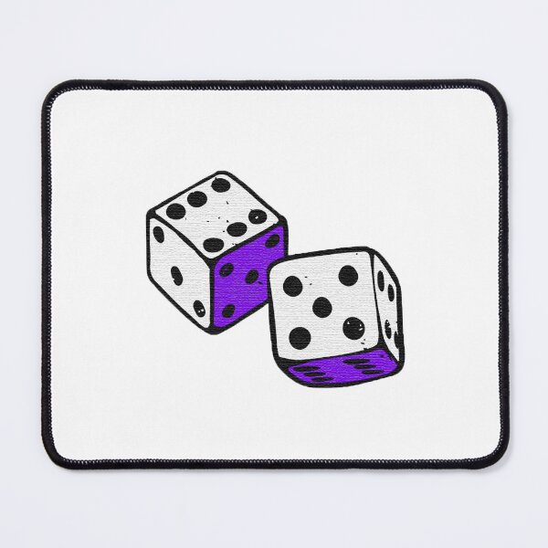 Item preview, Dice on Black designed and sold by ColorPopArtBoutique.