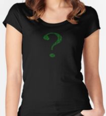The Riddler Question Mark Women's Fitted Scoop T-Shirt