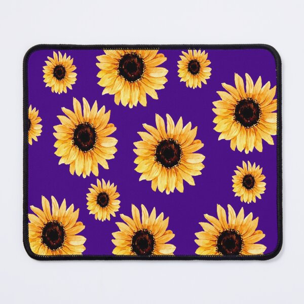 Item preview, Various types of sunflowers on a purple background designed and sold by Shawa Shop.