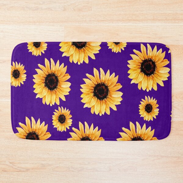Item preview, Various types of sunflowers on a purple background designed and sold by Shawa Shop.