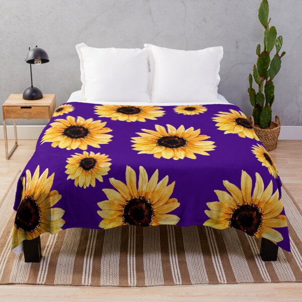 Item preview, Various types of sunflowers on a purple background designed and sold by Shawa Shop.