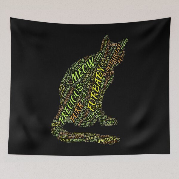 Item preview, Cat Furbaby Typography Style designed and sold by KingdomArt101.