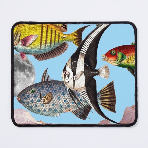 Item preview, Fish World Blue #collage designed and sold by Snexus.