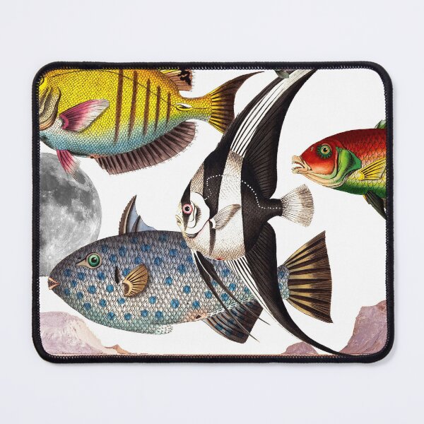 Item preview, Fish World White #collage designed and sold by Snexus.