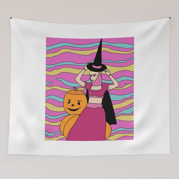 Item preview, Flying Witch On A Broomstick With A Hat designed and sold by flofin.