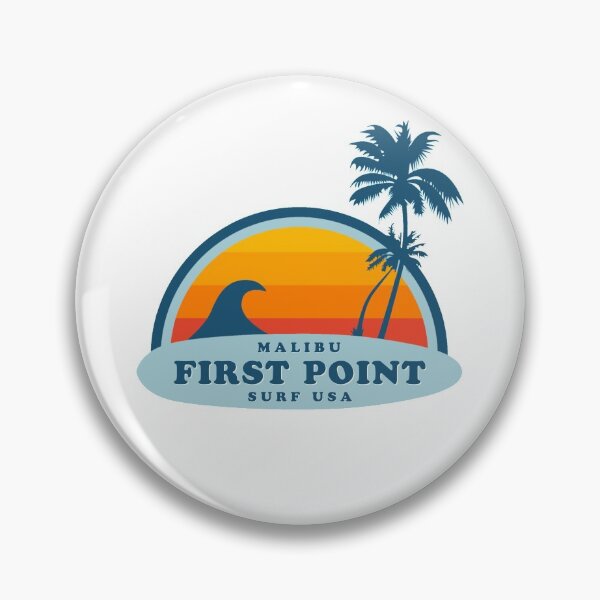 Item preview, First Point Malibu California Vintage Retro Surf USA Travel Vacation Summer Sunset Beach designed and sold by tmartinezta.