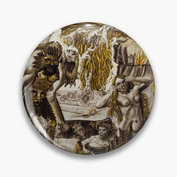 Item preview, Medieval Hellscape vintage art designed and sold by Vintage Designs +.