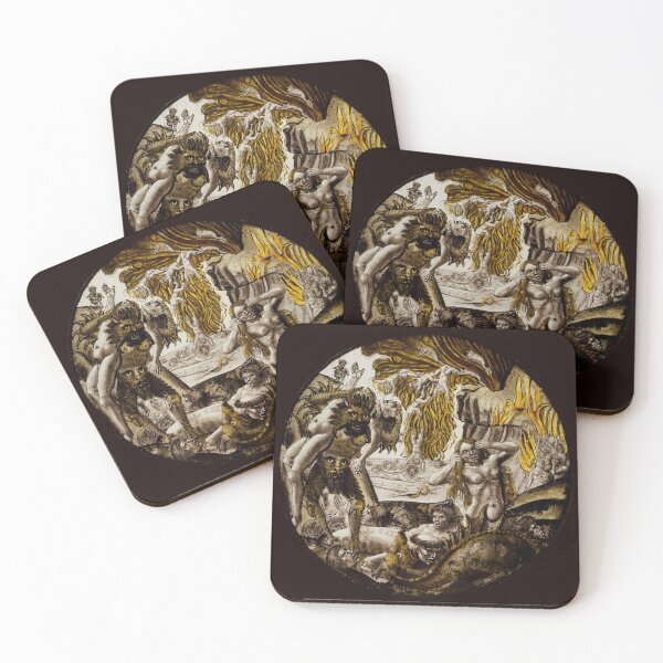 Item preview, Medieval Hellscape vintage art designed and sold by Vintage Designs +.