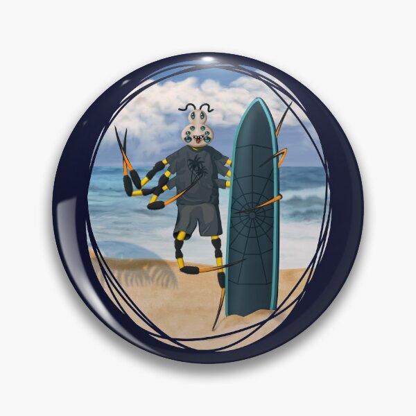 Item preview, Surfing Spider Dude  - Summer Beach Adventure designed and sold by GulfGal.