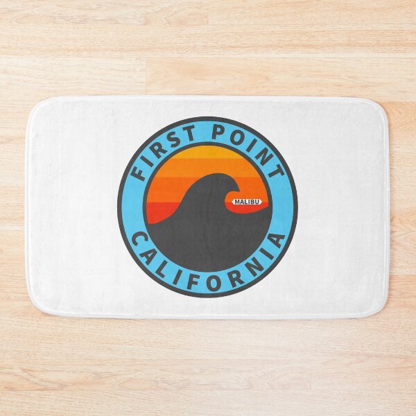 Item preview, First Point Malibu California Vintage Retro Surf USA Travel Vacation Summer Sunset Beach designed and sold by tmartinezta.