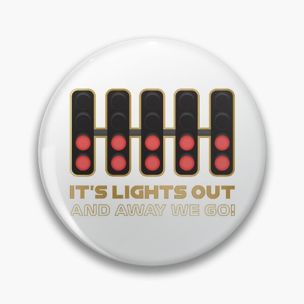 Item preview, It's Lights Out and Away We Go! - Premium Version (Gold and White) designed and sold by FilipeFerreira.