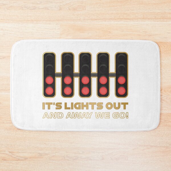 Item preview, It's Lights Out and Away We Go! - Premium Version (Gold and White) designed and sold by FilipeFerreira.