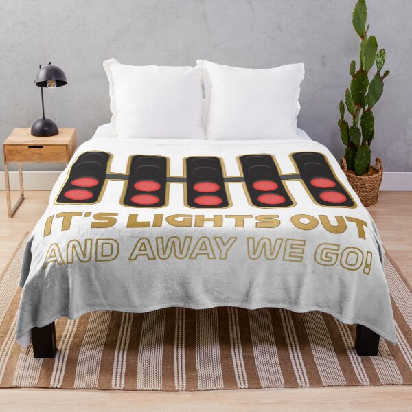 Item preview, It's Lights Out and Away We Go! - Premium Version (Gold and White) designed and sold by FilipeFerreira.
