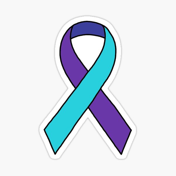Suicide Awareness Ribbon Stickers for Sale  Redbubble