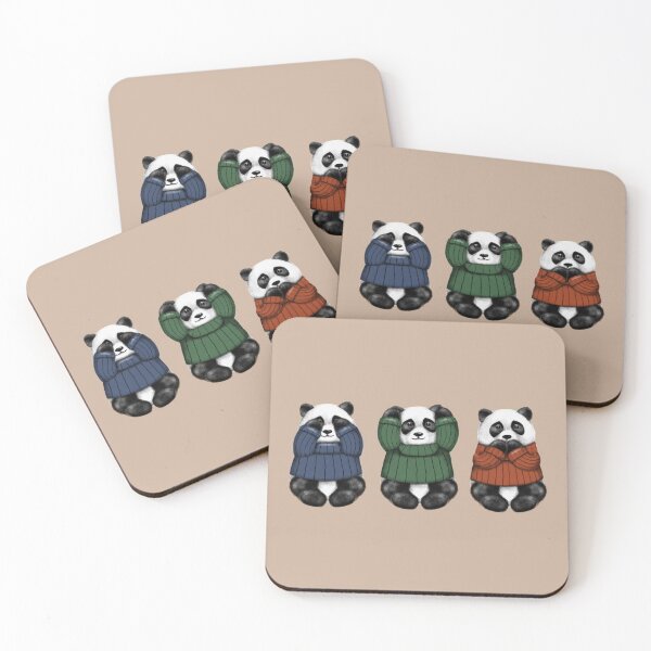 Item preview, See No Hear No Speak No Pandas designed and sold by Luan Huynh.