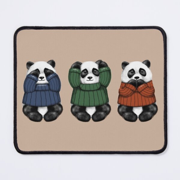 Item preview, See No Hear No Speak No Pandas designed and sold by Luan Huynh.