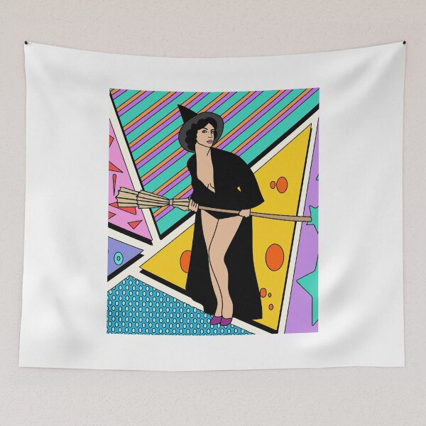 Item preview, Flying Witch On A Broomstick With A Hat designed and sold by flofin.