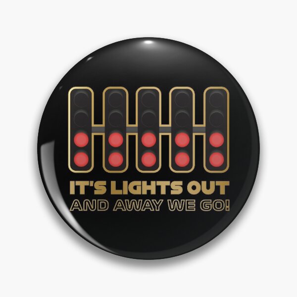 Item preview, It's Lights Out and Away We Go! - Premium Version (Gold and Black) designed and sold by FilipeFerreira.