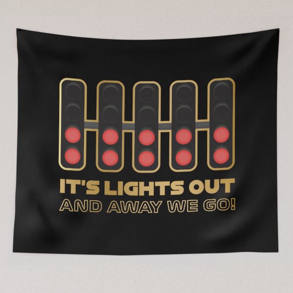 Item preview, It's Lights Out and Away We Go! - Premium Version (Gold and Black) designed and sold by FilipeFerreira.
