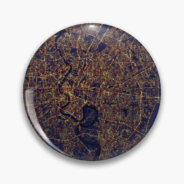 Item preview, Bangkok, Thailand Map City At Night designed and sold by deMAP.
