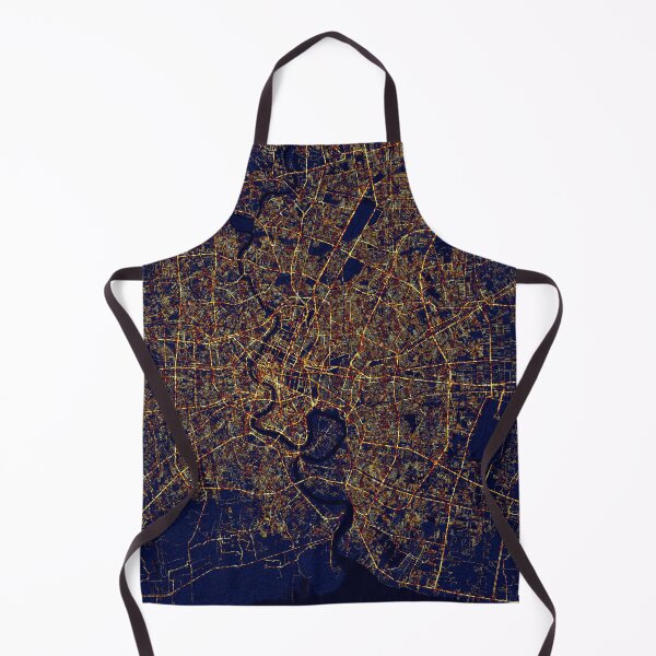 Item preview, Bangkok, Thailand Map City At Night designed and sold by deMAP.