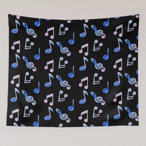 Item preview, Cute Colorful Pink And Blue Musical Notes - Musical Notes designed and sold by Funwithmusic.
