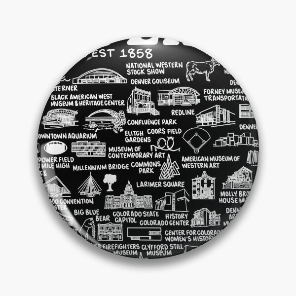 Item preview, Denver Map  designed and sold by fiberandgloss.