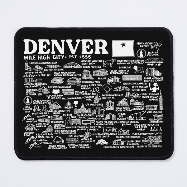 Item preview, Denver Map  designed and sold by fiberandgloss.