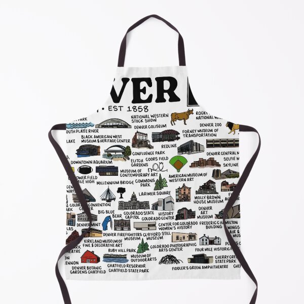 Item preview, Denver Map designed and sold by fiberandgloss.