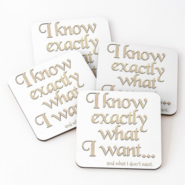 Item preview, I know exactly what I want - 2 designed and sold by Yamy Morrell Art and Design.