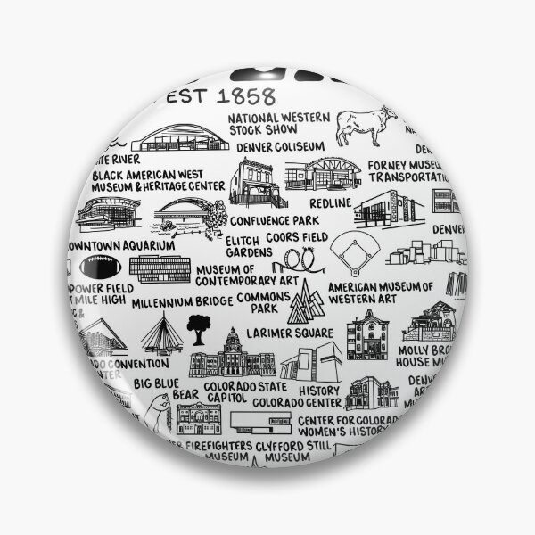 Artikelvorschau, Karte Denver entworfen und verkauft von fiberandgloss.