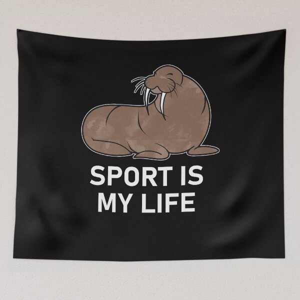 Item preview, Sport funny walrus saying designed and sold by Imutobi.