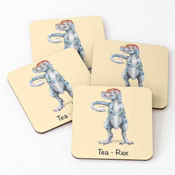 Item preview, Tea-Rex | T-Blue Cartoon Tyrannosaurus Rex Dinosaur  designed and sold by Snootrac.