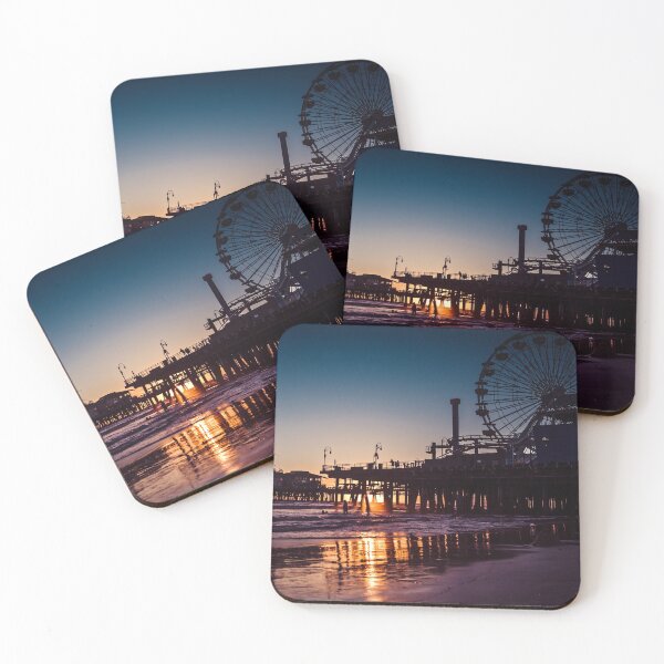 Item preview, Santa Monica Beach CA Pretty Sunset designed and sold by Piper-Deals.