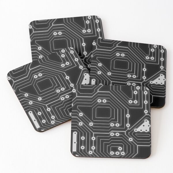 Item preview, black circuit board, Electronic chip electronic, circuit designed and sold by Harshler-Art.