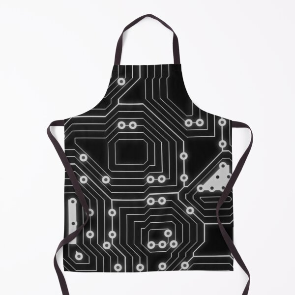 Item preview, black circuit board, Electronic chip electronic, circuit designed and sold by Harshler-Art.