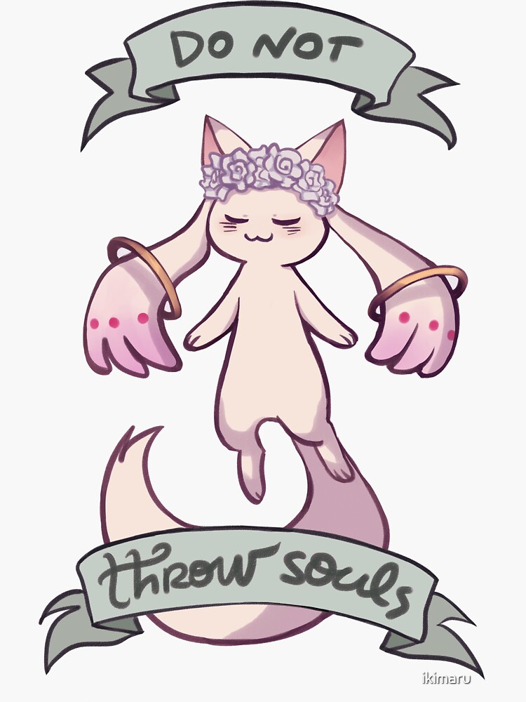 "Do Not Throw Souls" Sticker by ikimaru Redbubble