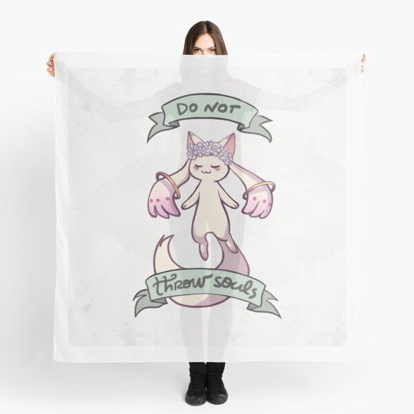 "Do Not Throw Souls" Scarf by ikimaru Redbubble