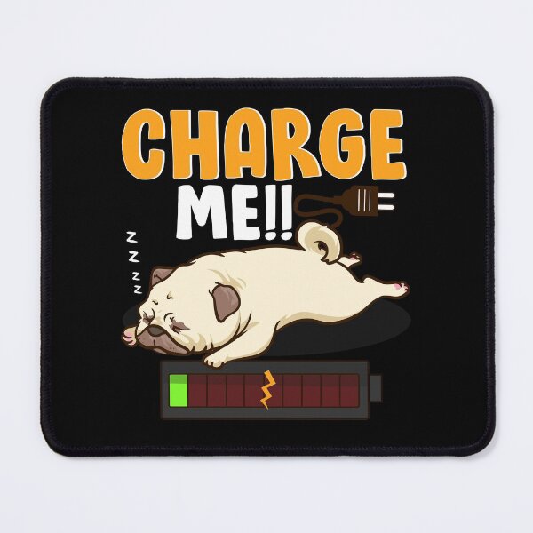 Item preview, Pug Sleeping Charge Me Funny Sleeping Pug T Shirt Merch designed and sold by PRINTS2HOT.