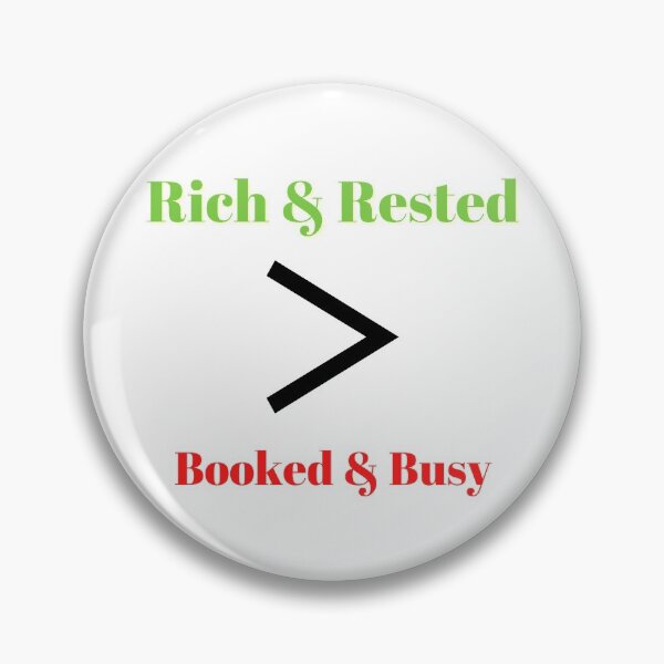 Item preview, Rich & Rested Booked & Busy designed and sold by 52andretired.