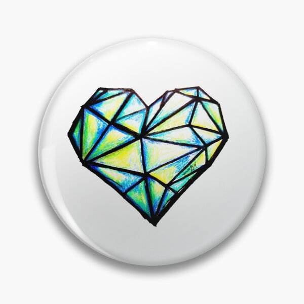 Item preview, geometric heart designed and sold by CanDo20.