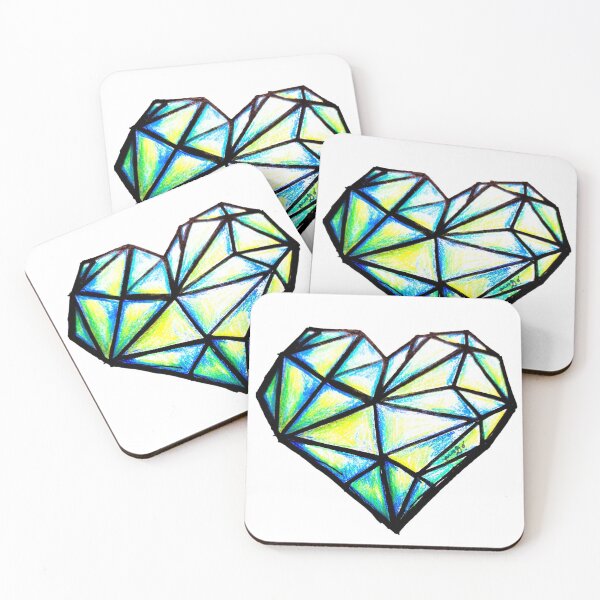 Item preview, geometric heart designed and sold by CanDo20.