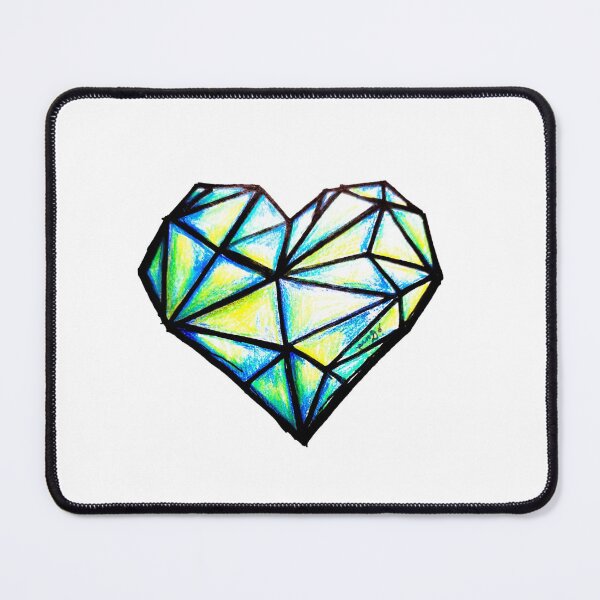 Item preview, geometric heart designed and sold by CanDo20.