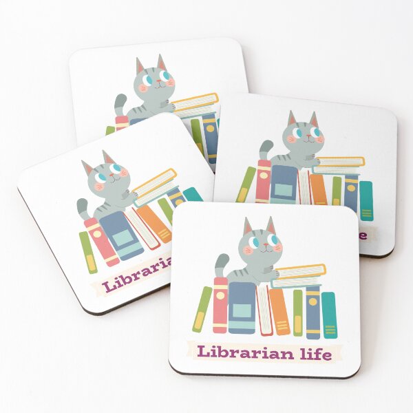 Item preview, Librarian life - Books&Cat designed and sold by Dvzshirts.