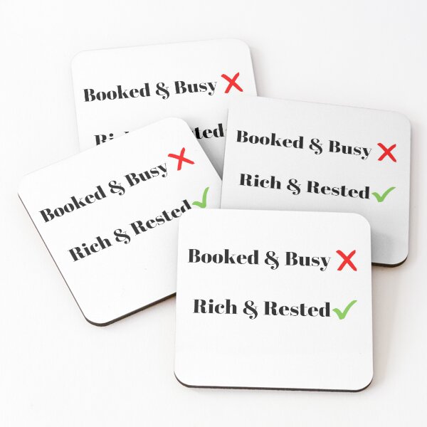 Item preview, Booked & Busy Rich & Rested designed and sold by 52andretired.