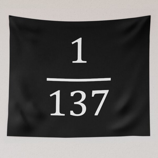 Item preview, fine structure constant, made only for physicists, physics designed and sold by NoetherSym.