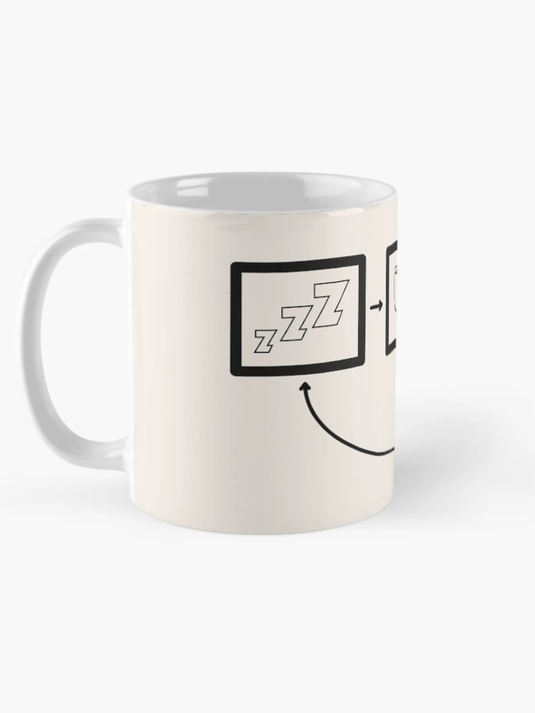 Thumbnail 5 of 6, Coffee Mug, Sleep Coffee Ride Repeat designed and sold by RabeDesigns.