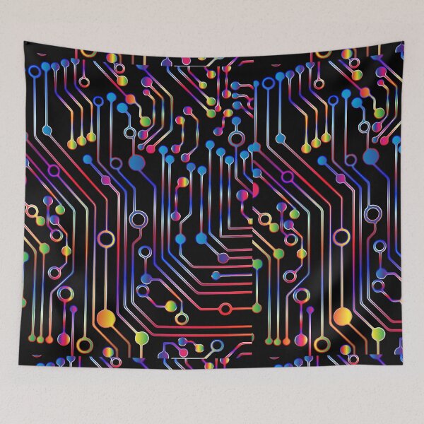 Item preview, RGB circuit board, Electronic chip blueprint, electronic designed and sold by Harshler-Art.