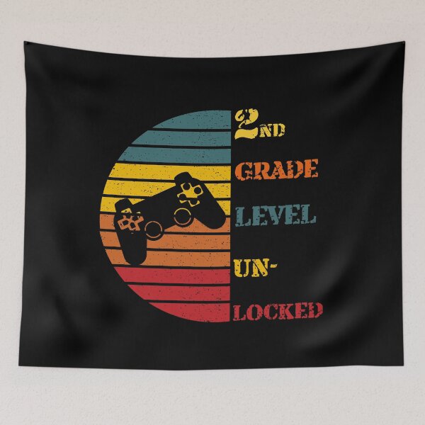 Item preview, 2nd Grade Level Unlocked - Controller on a Sunset Background - Gift for Daughter or Niece designed and sold by CactusFamily.